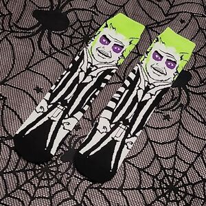 Beetlejuice Horror Socks 